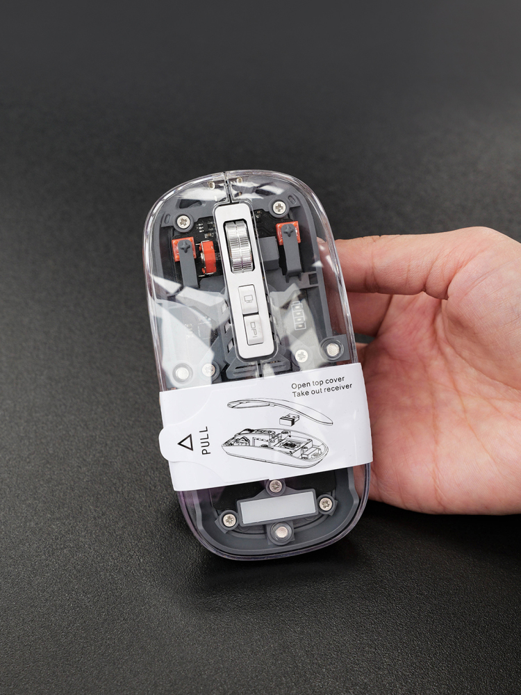 Car-Shaped 3-in-1 Wireless Charging Set with Transparent Mouse | Phone, Watch & Earbuds Charger | Custom Logo Tech Gift