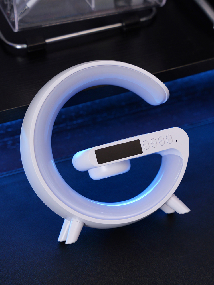 Moon Lamp Wireless Charging Gift Set with Bluetooth Speaker, Alarm Clock & Mini Power Bank | Custom Logo