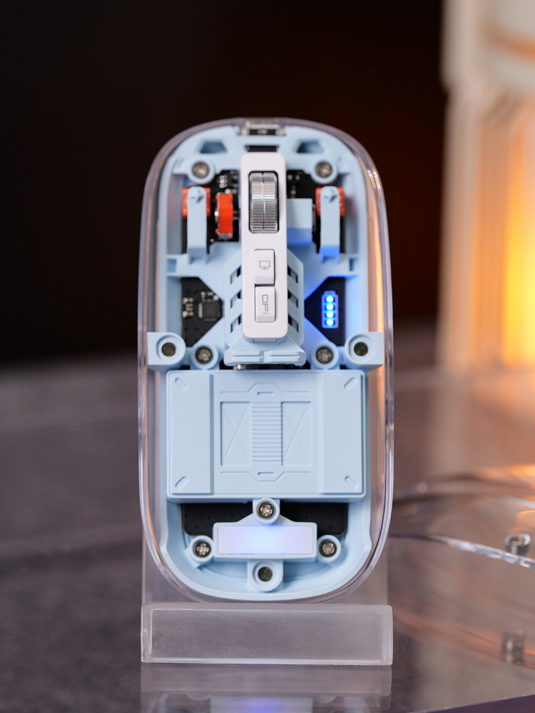 Moon Lamp Wireless Charging Set with Bluetooth Speaker & Alarm Clock | Adjustable Light Charger + Transparent Mouse | Custom Logo