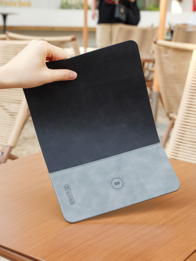 Wireless Charging Desk Gift Set | Charging Mouse Pad, 3-in-1 Bluetooth Speaker, Foldable Slide Mouse & AI Translator Earbuds | Custom Logo