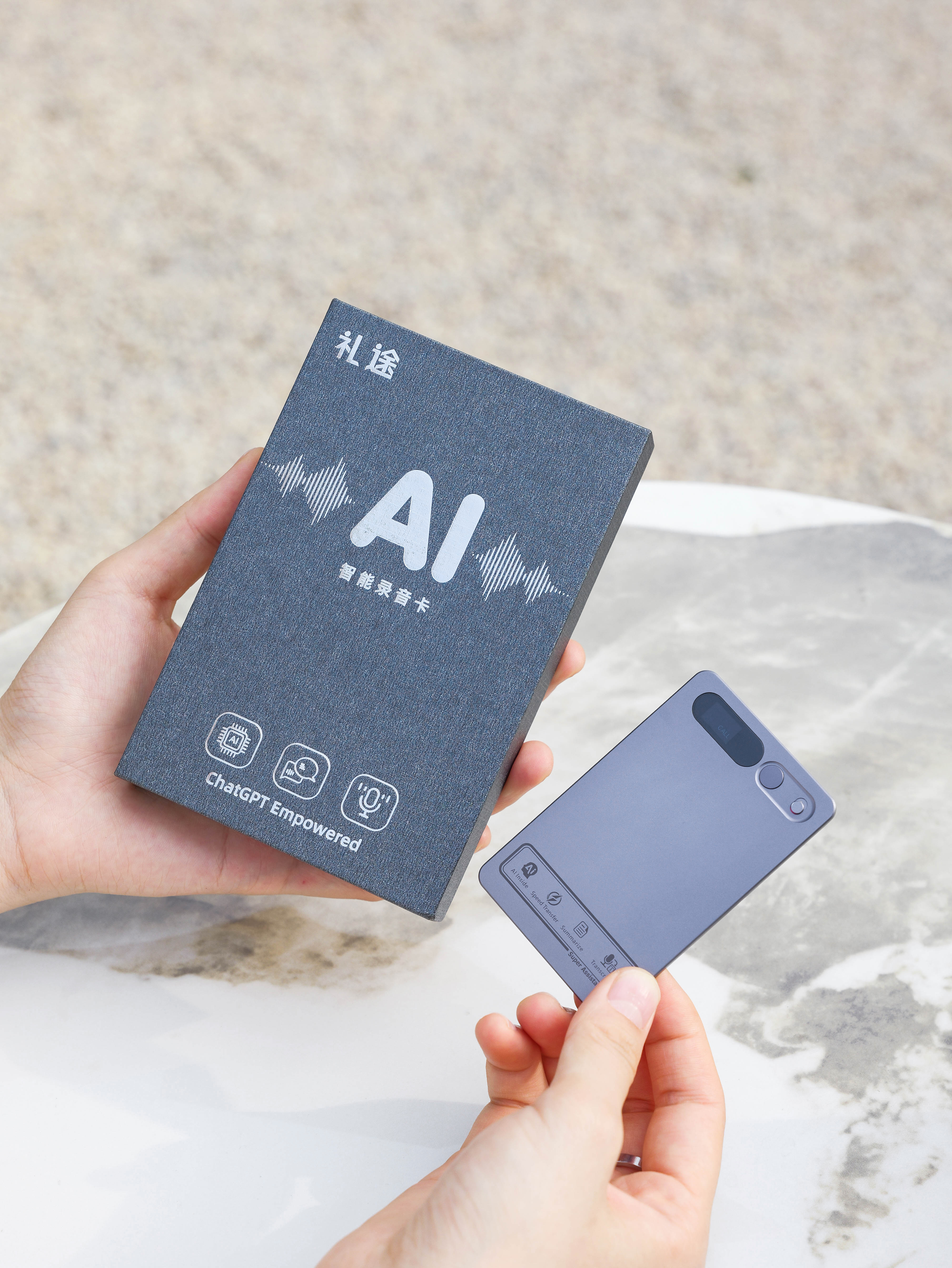 AI Recorder Card for Meeting and Office Gifts - product view 5