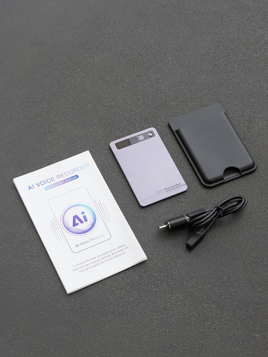 透明 折叠 AI录音设备＋键盘＋鼠标组合礼盒产品图 4