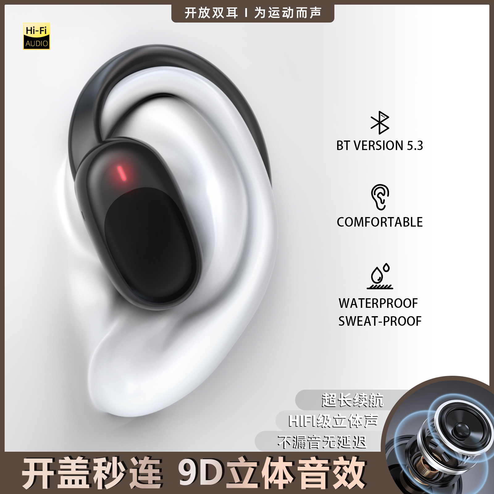 透明 蓝牙耳机产品图 3