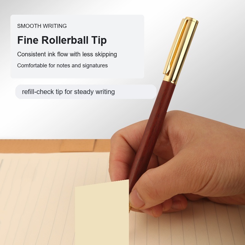 Solid Wood Rollerball Pen - product view 5