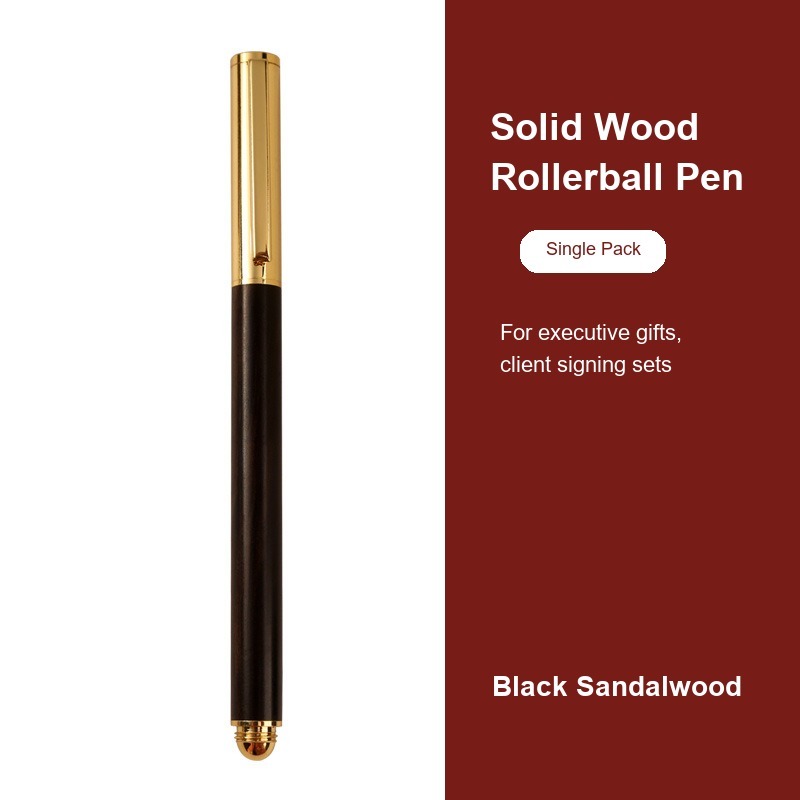 Solid Wood Rollerball Pen - product view 3