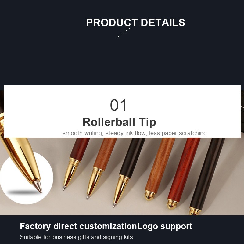 Solid Wood Rollerball Pen - product view 8