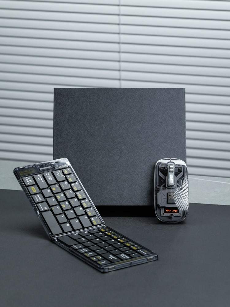 Transparent Foldable Keyboard and Alloy Mouse - product view 4