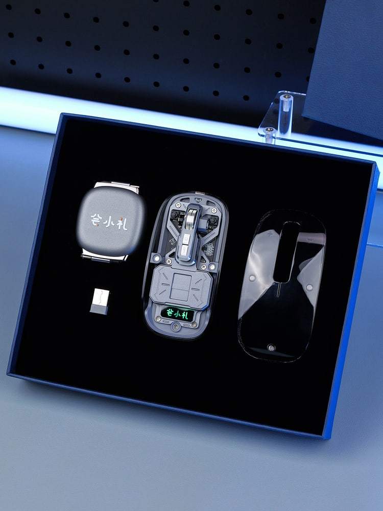Wireless Mouse and Retractable Charging Cable - product view 6