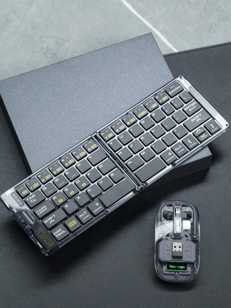 Transparent Foldable Keyboard and Alloy Mouse - product view 6