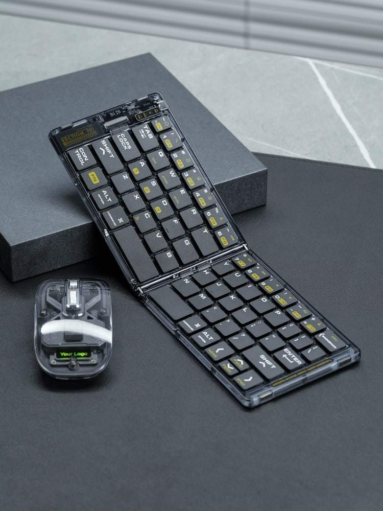 Transparent Foldable Keyboard and Alloy Mouse - product view 7