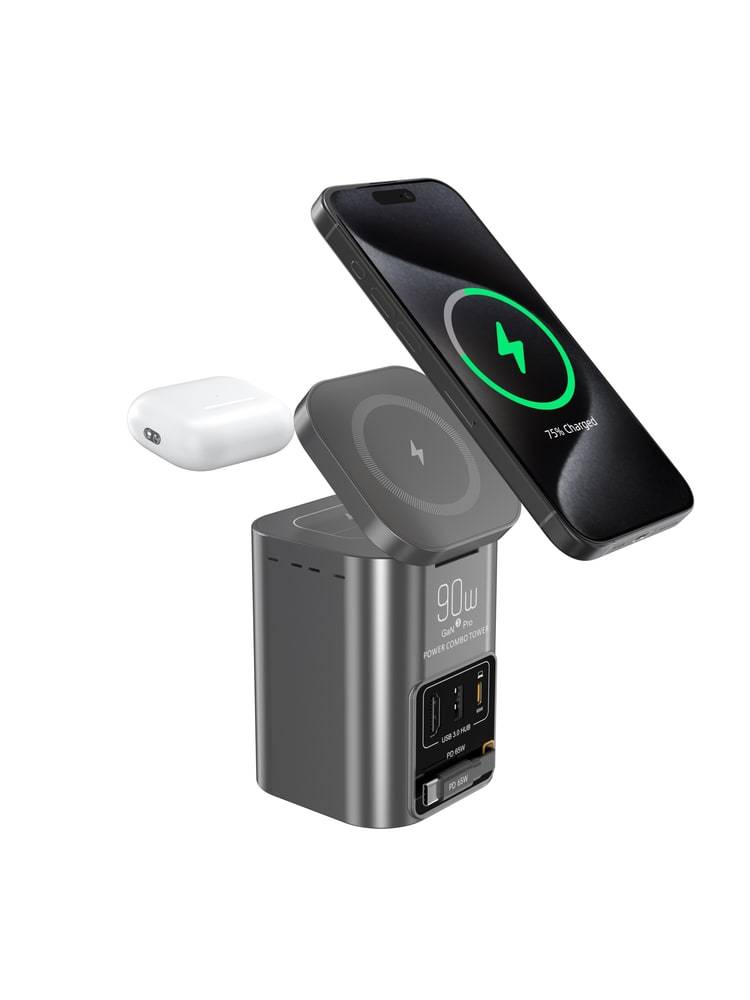 Logo i161B USB C Hub Wireless Charging - product view 4