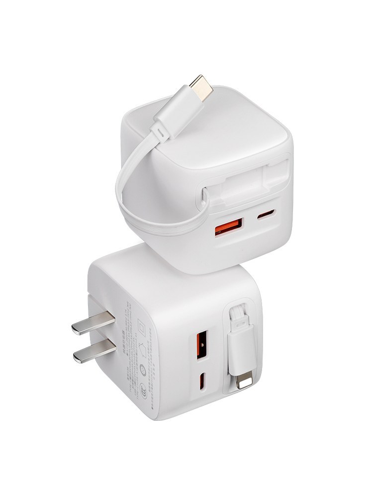 Logo K38 30W Retractable Cable Wall Charger - product view 5