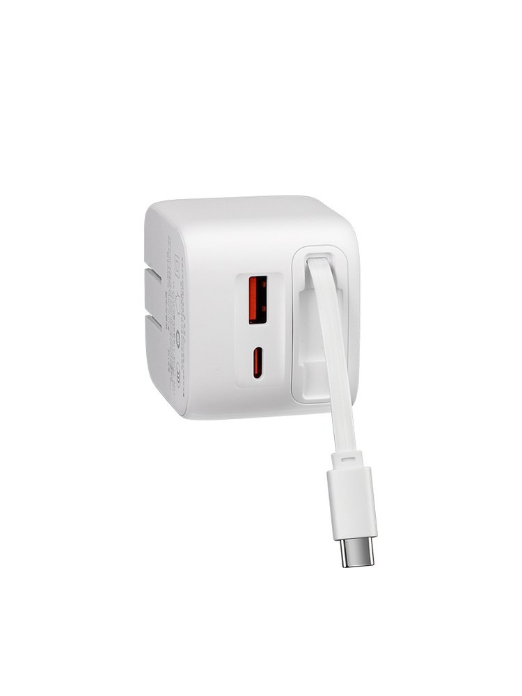 Logo K38 30W Retractable Cable Wall Charger - product view 6