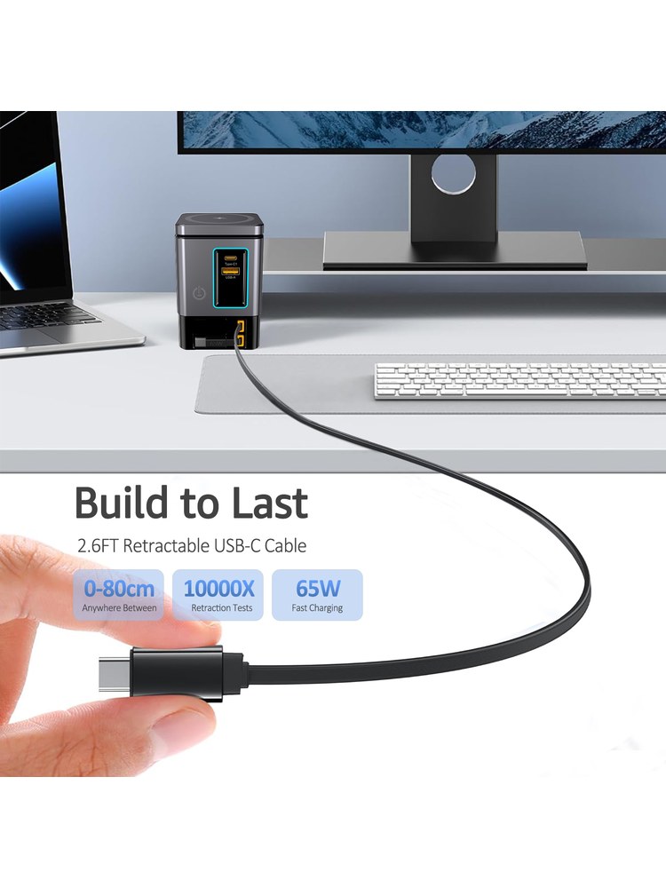 I116MAX 105W功率 6合1设计 GaN氮化镓方案 桌面充电站产品图 6