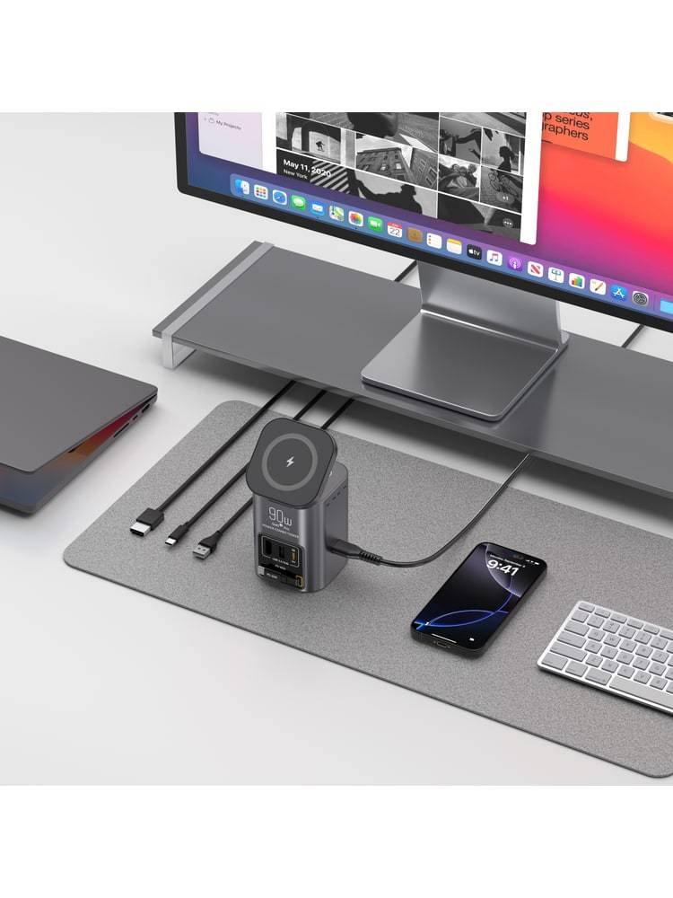 Logo i161B USB C Hub Wireless Charging - product view 8