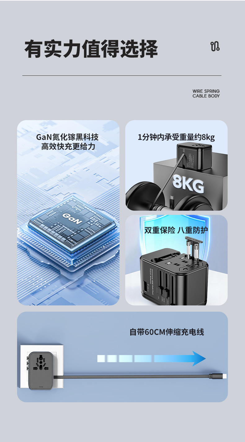 Logo HHT-910 45W GaN Universal Travel Adapter - product view 2