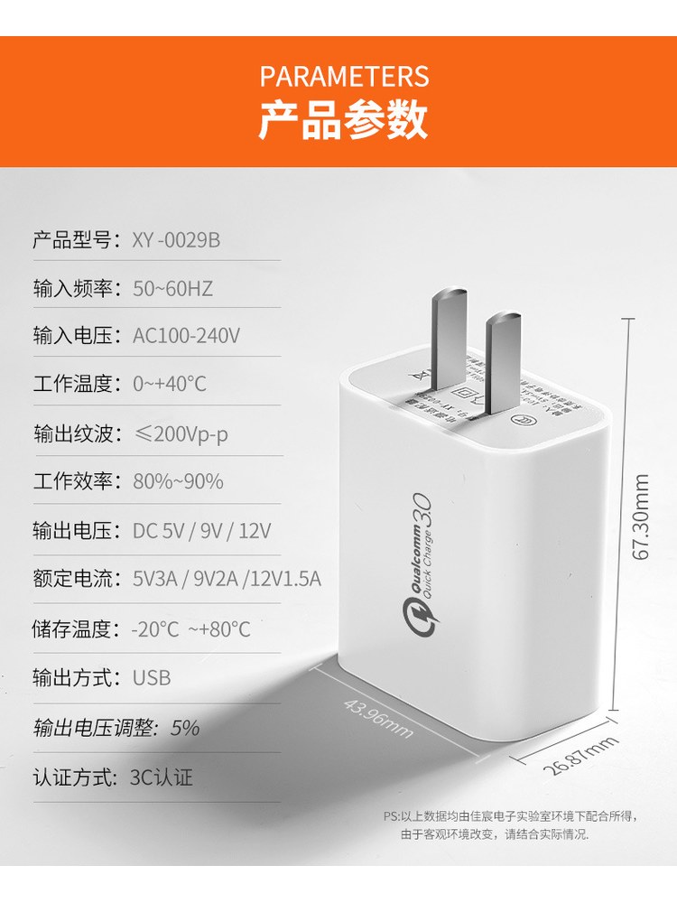 PD18 18W功率 快充插头产品图 6