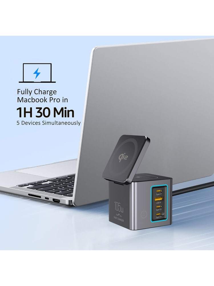 Logo i113 Max 105W Qi2 6-in-1 GaN Power Combo - product view 6