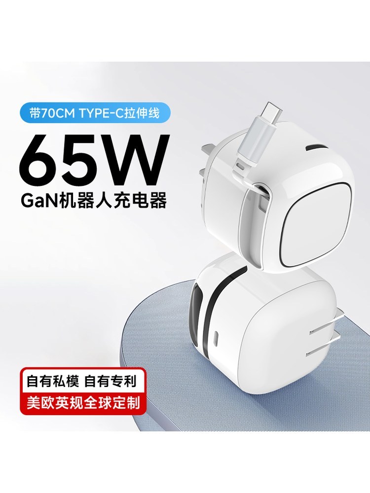 Logo RY-C65D 65W Robot GaN Charger - product view 7