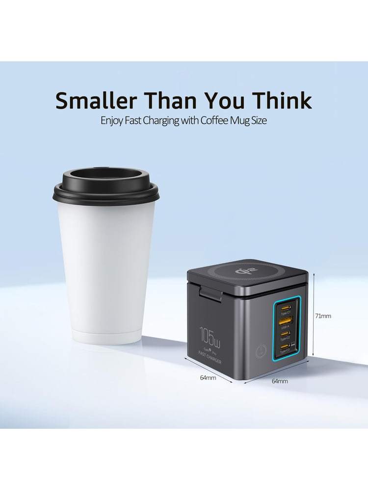 Logo i113 Max 105W Qi2 6-in-1 GaN Power Combo - product view 7