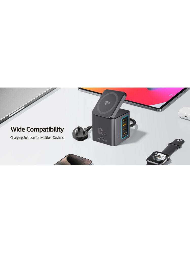 Logo i113 Max 105W Qi2 6-in-1 GaN Power Combo - product view 8