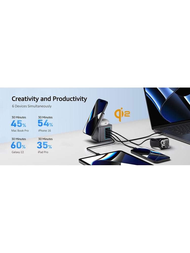 Logo i113 Max 105W Qi2 6-in-1 GaN Power Combo - product view 9