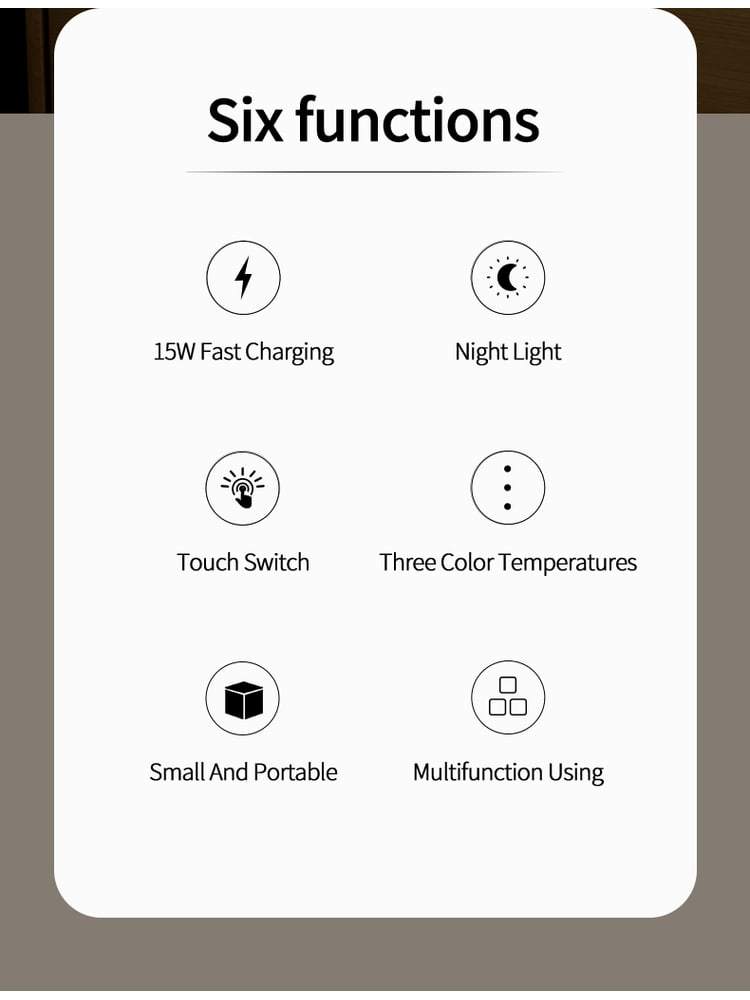 Logo OJD-88 Smart Wireless Charging Night - product view 10