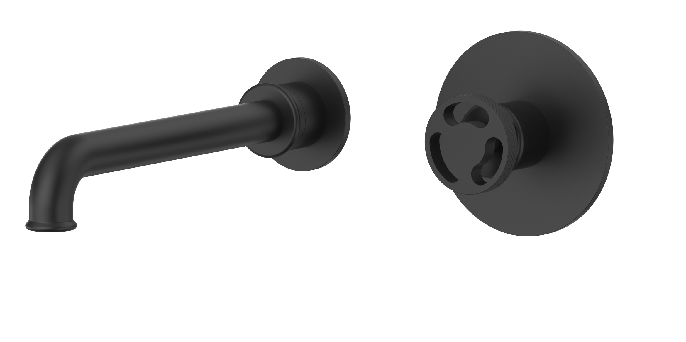 Double Lever Wall Mount Basin Mixer