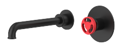 Double Lever Wall Mount Basin Mixer