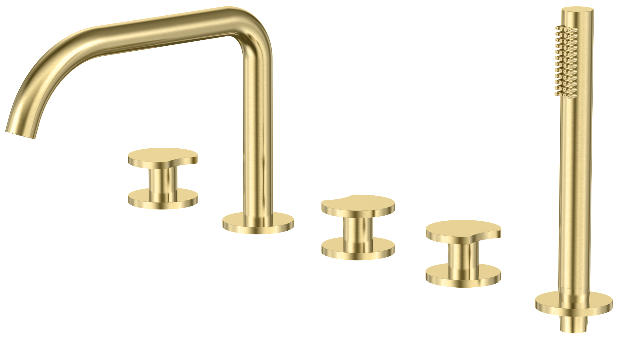 5-Hole Rim Mount Bath Mixer
