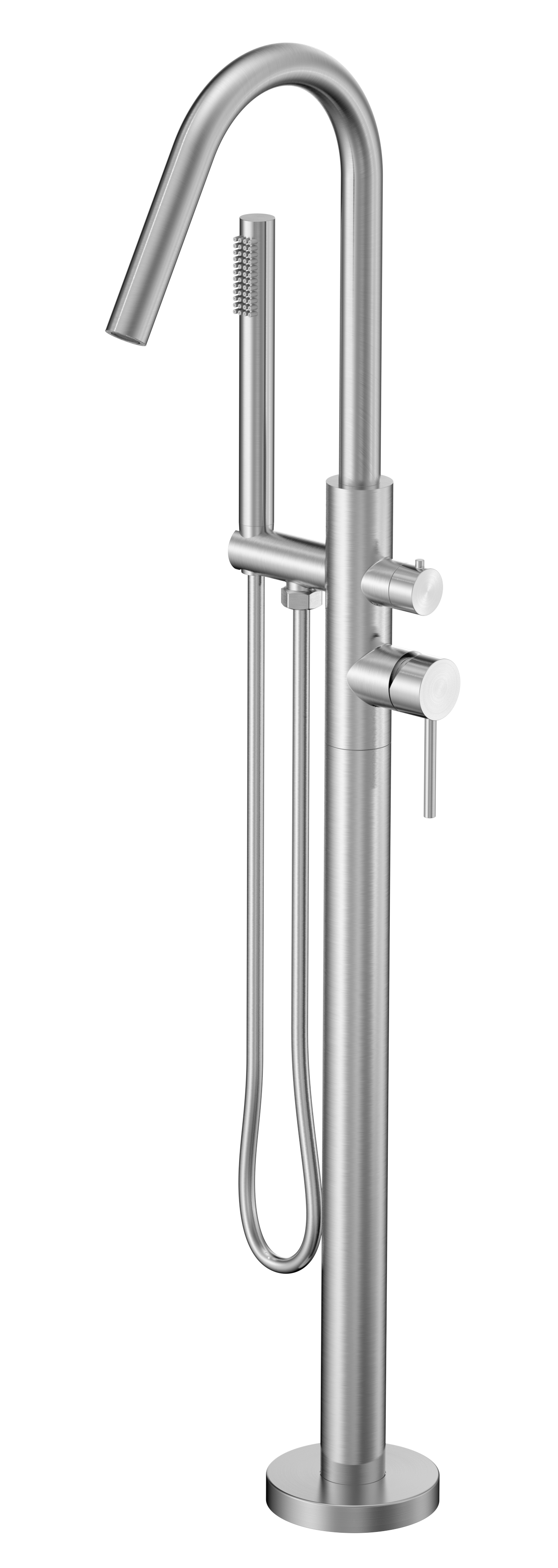 Single lever floor-standing bath mixer