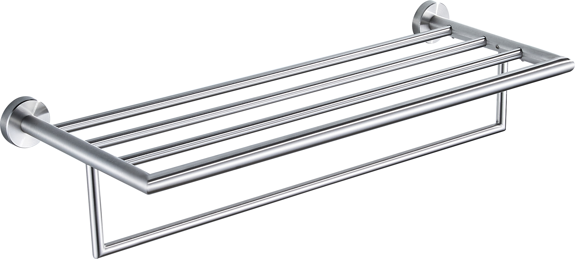 Towel shelf with towel bar