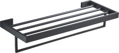 Towel shelf with towel bar