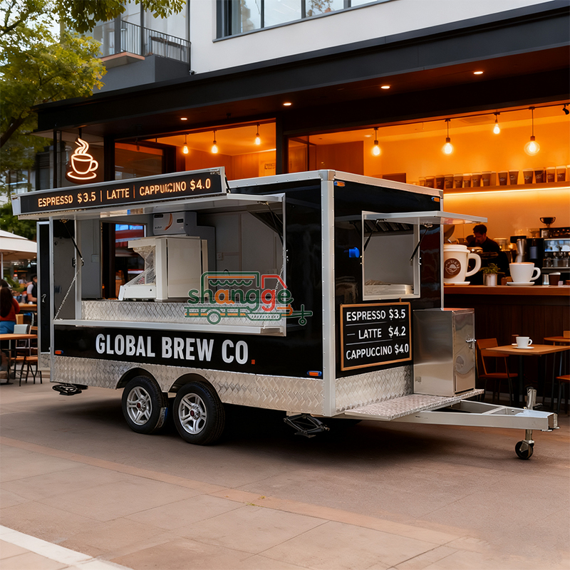 Square Food Trailer