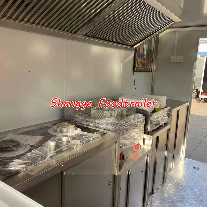 Square Food Trailer