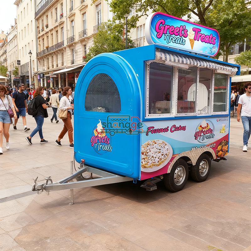 Round Food Trailer