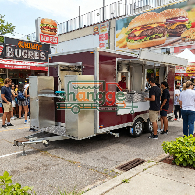 Square Food Trailer