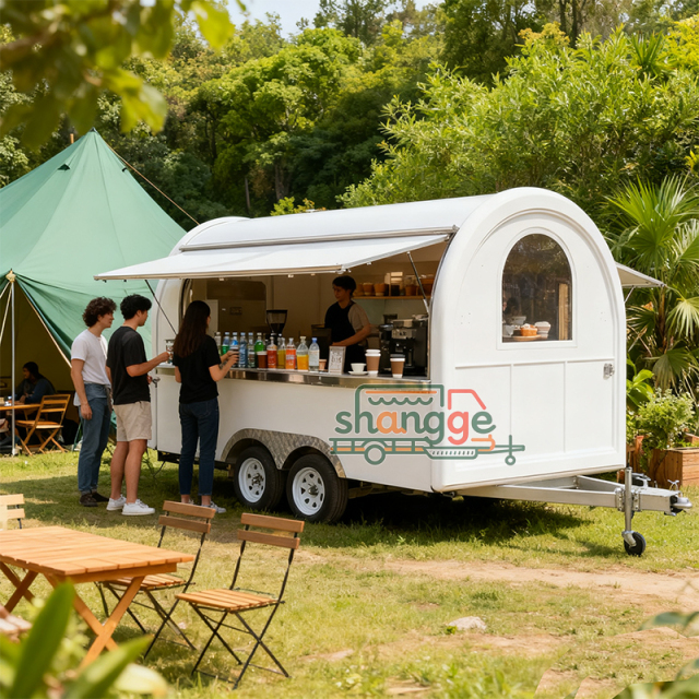 Round Food Trailer