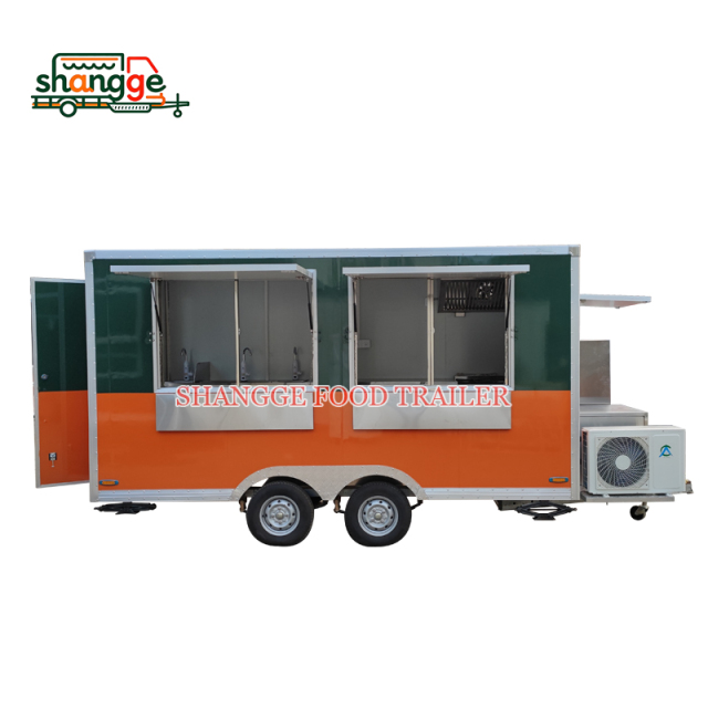 Square Food Trailer
