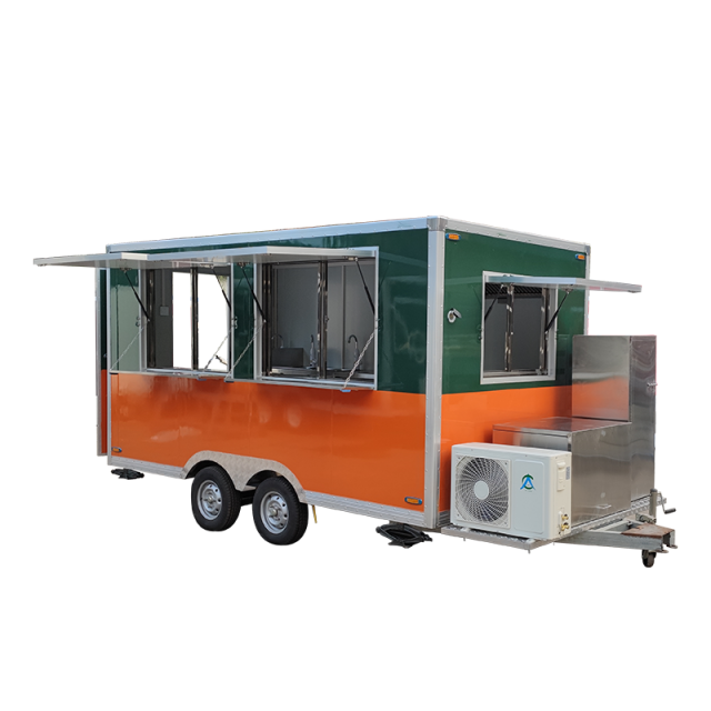 Square Food Trailer
