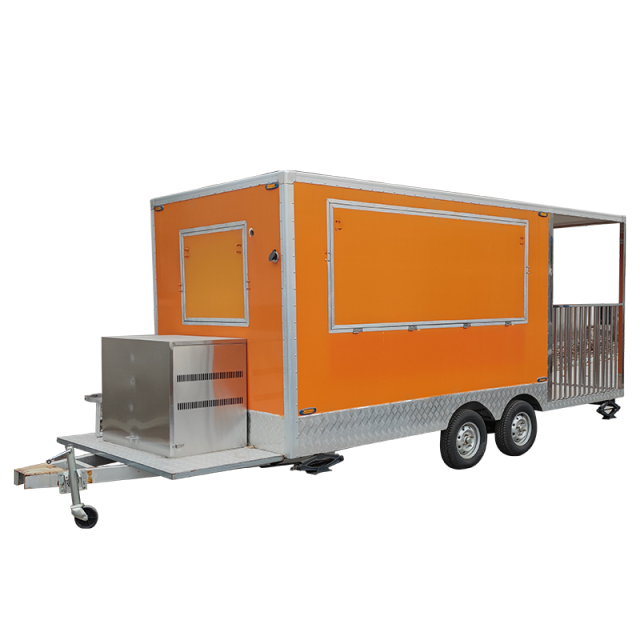 Square Food Trailer