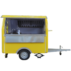 Round food trailer