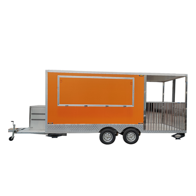 Square Food Trailer