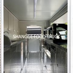 Square-shaped food trailers