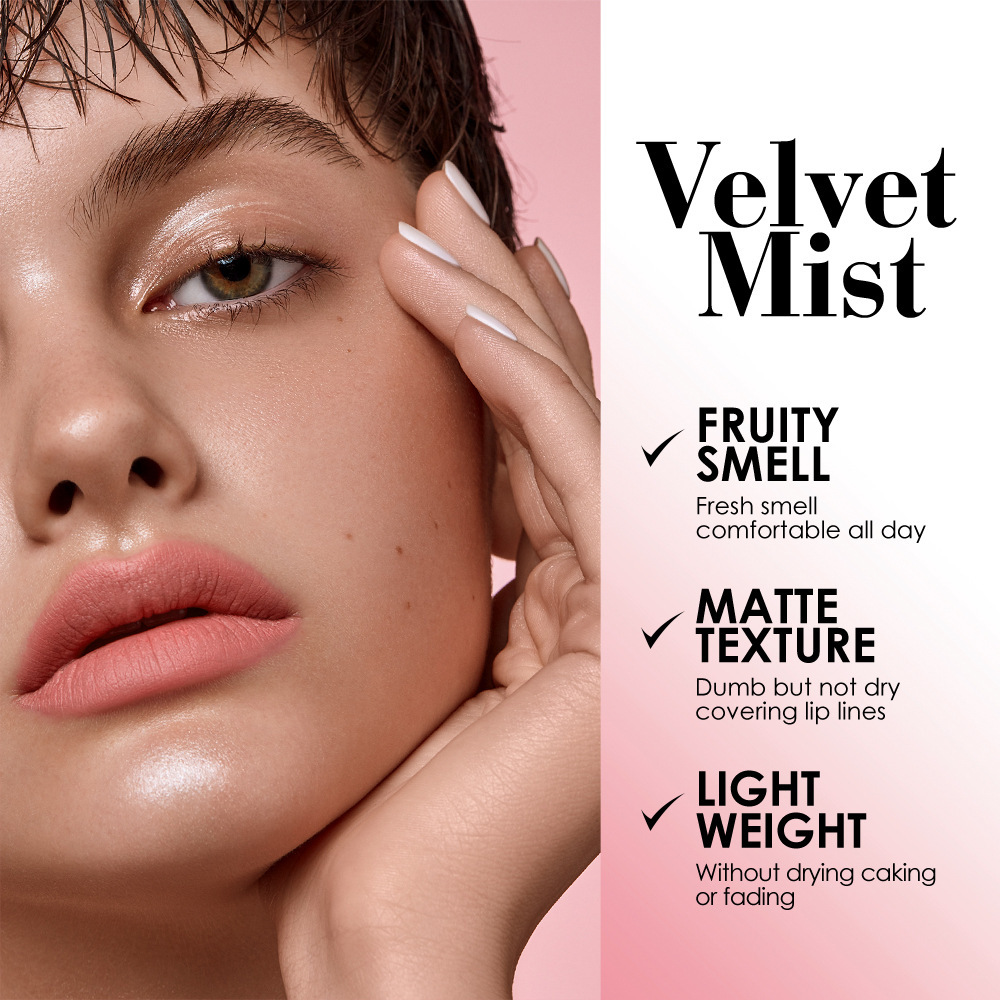 Julystar cross-border wholesale matte makeup lipstick pen hot sale rotating velvet long-lasting non-stick cup lipstick