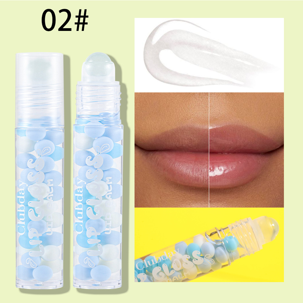 Clubday's hottest moisturizing water-bright roller lip oil superimposed transparent mirror lip makeup foreign trade wholesale