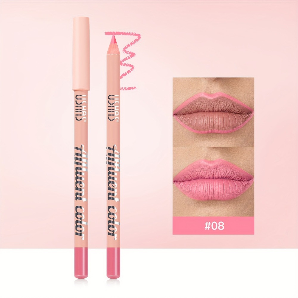 USHAS欧美跨境现货唇线笔易上色长效防水不沾杯哑光妆效P1028A