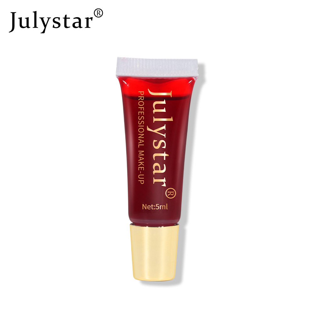 Julystar tear-off lip glaze matte matte finish with base color lip stain tear-off lipstick cross-border hot sale Amazon
