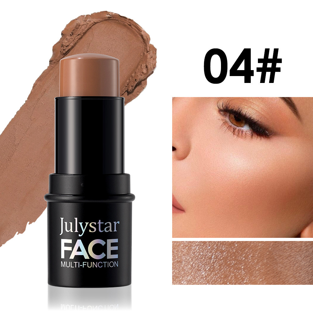 Julystar multifunctional contour stick facial contour cross-border three-dimensional brightening highlight shadow stick blush cream makeup