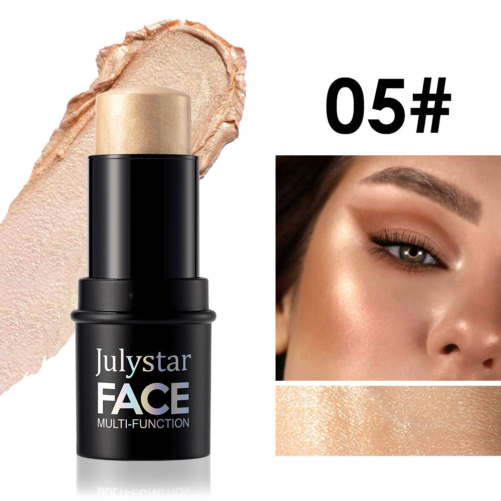 Julystar multifunctional contour stick facial contour cross-border three-dimensional brightening highlight shadow stick blush cream makeup